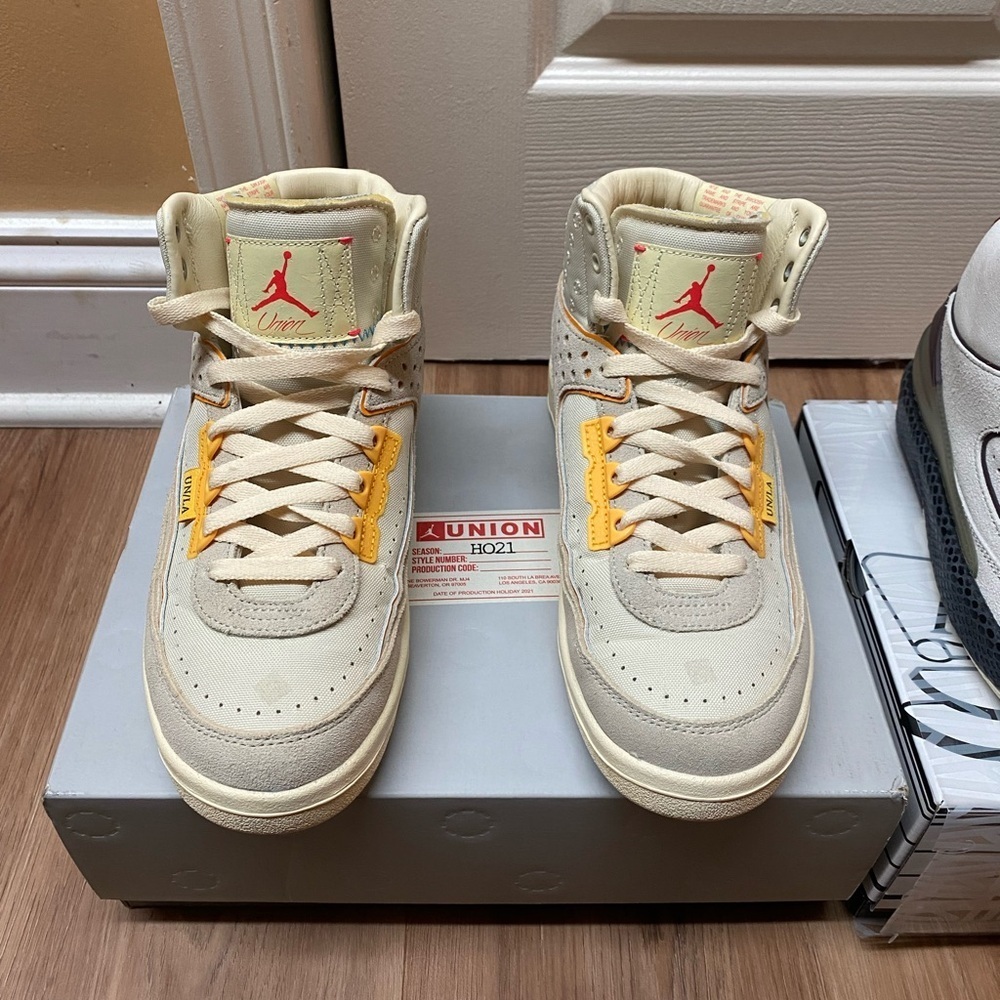 Union LA x Air Jordan 2 Retro SP "Grey Fog" Size 7.5 - Picture 3 of 12